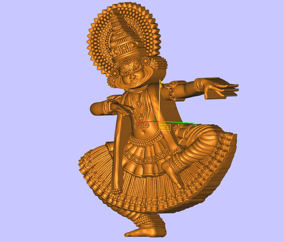 katakkali dancing model 3D print model_5