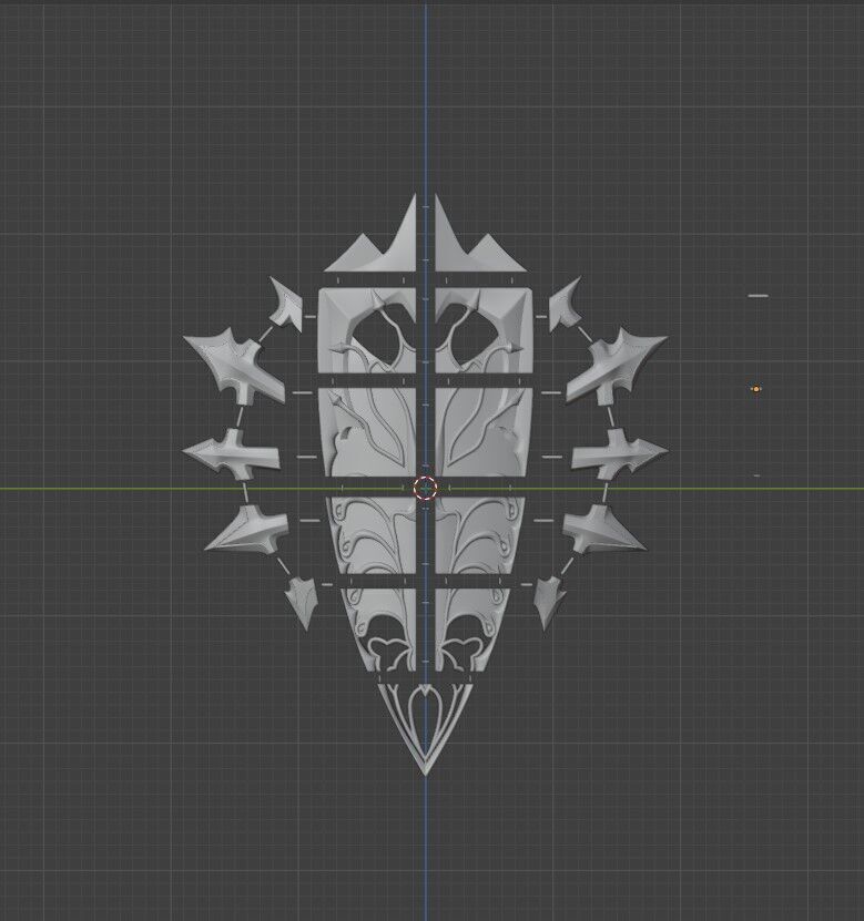 Nephilim Lord Shield from Lineage2 Game L2 3D print model_5