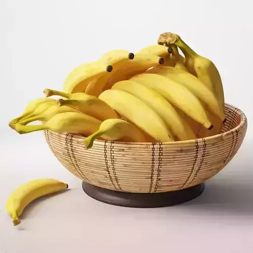 Bananas in basket