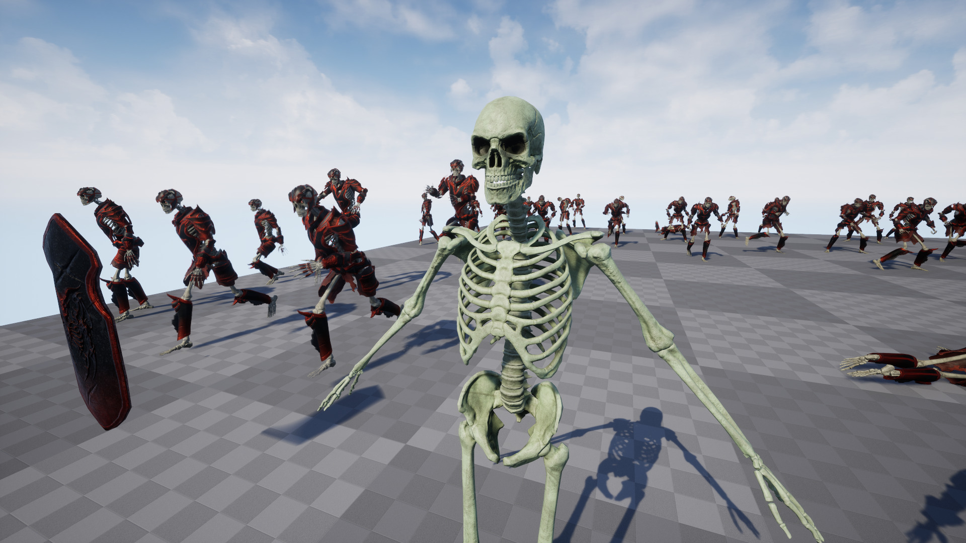Skeleton 05 Low-poly 3D model_23