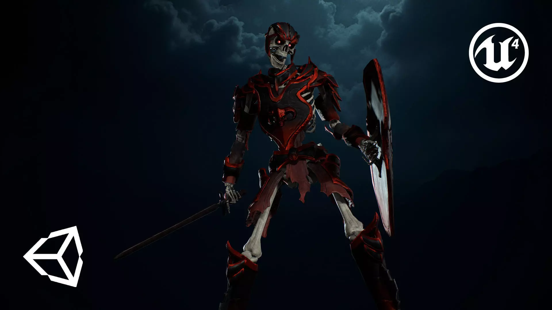 Skeleton 05 Low-poly 3D model_0