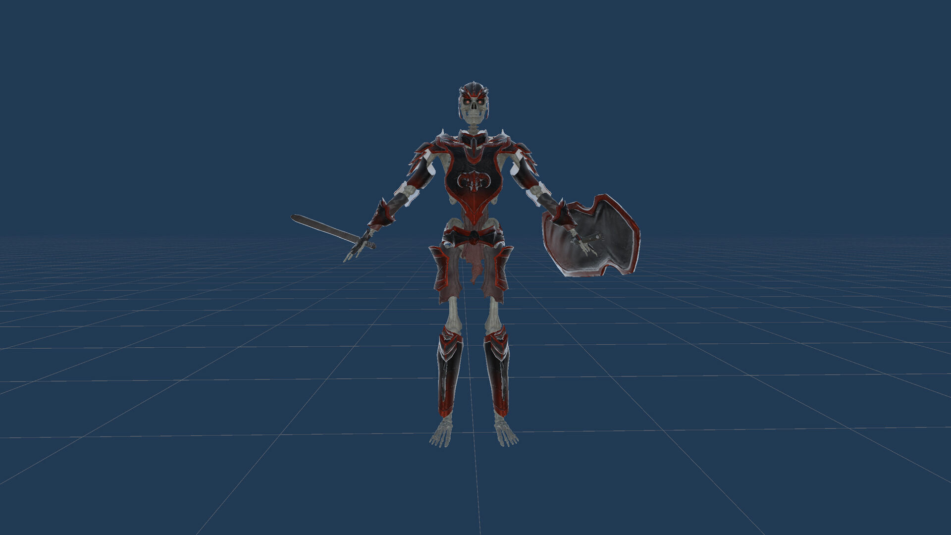 Skeleton 05 Low-poly 3D model_25