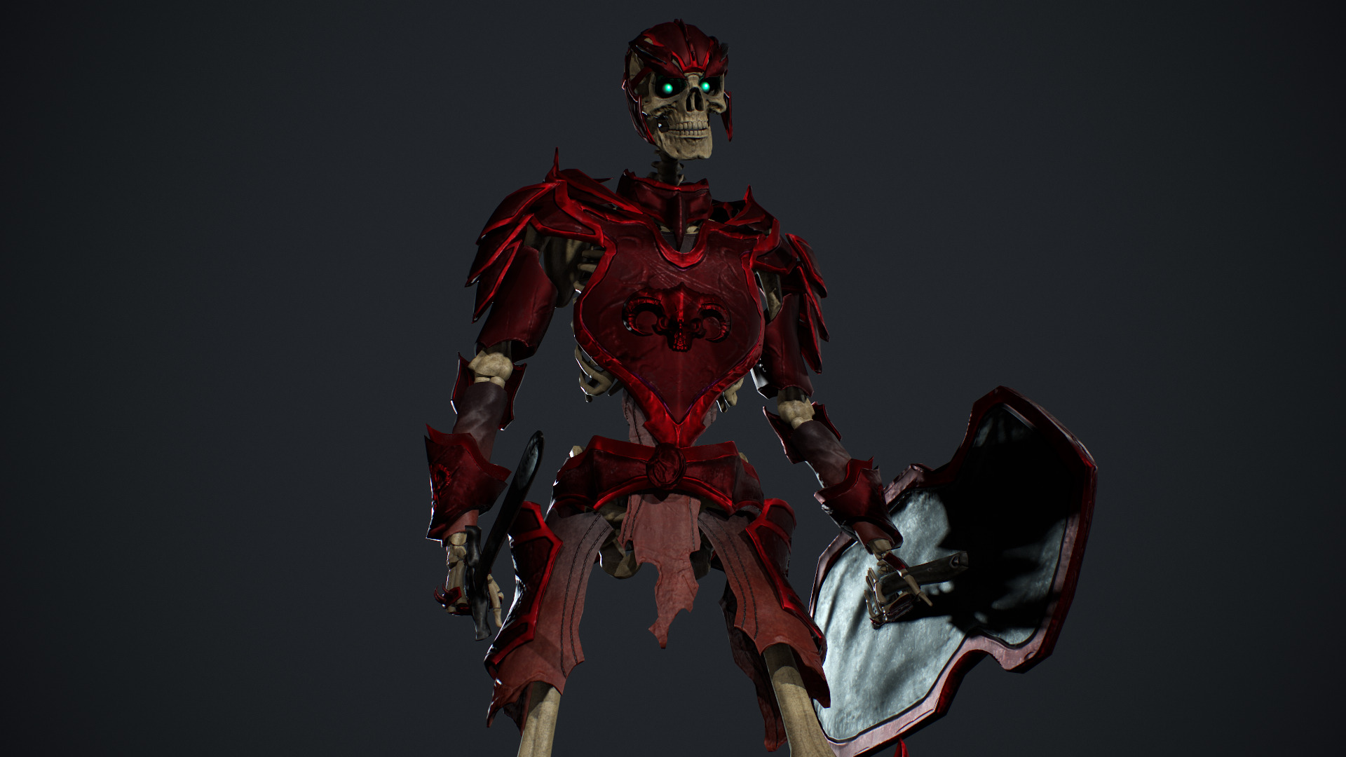 Skeleton 05 Low-poly 3D model_12