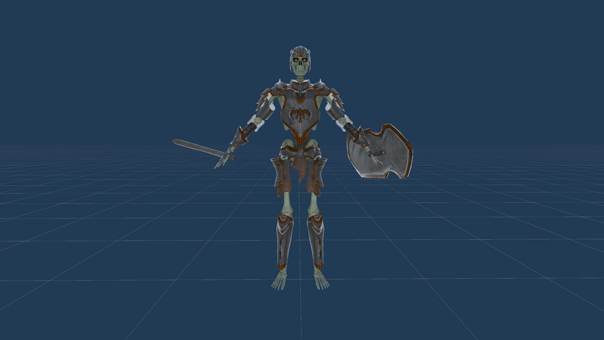 Skeleton 05 Low-poly 3D model_26