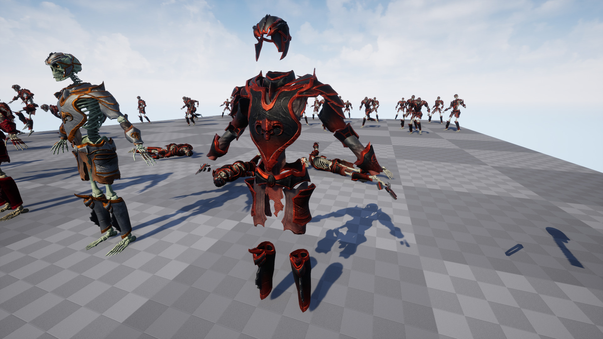 Skeleton 05 Low-poly 3D model_18