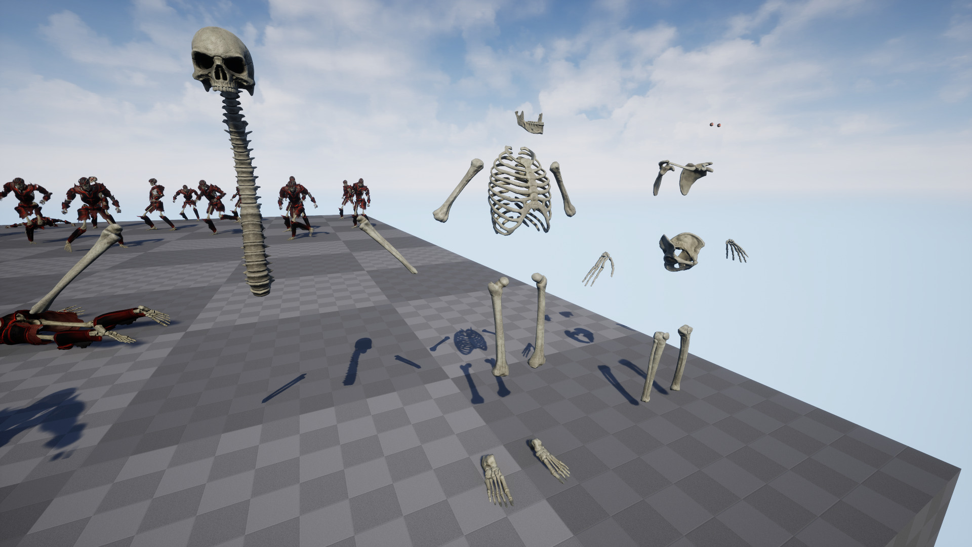 Skeleton 05 Low-poly 3D model_21