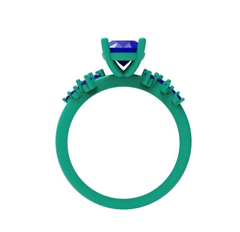 Diamond ring 01 3D print model_6