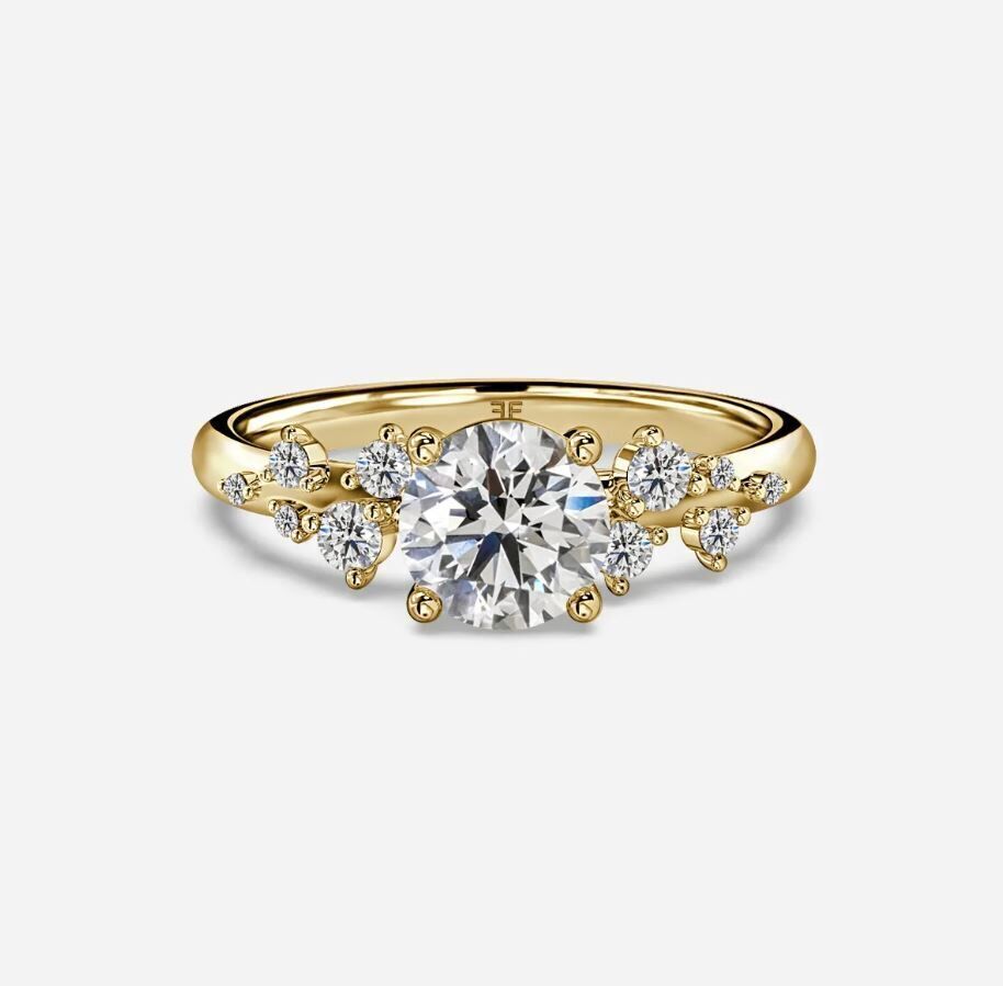 Diamond ring 01 3D print model_1