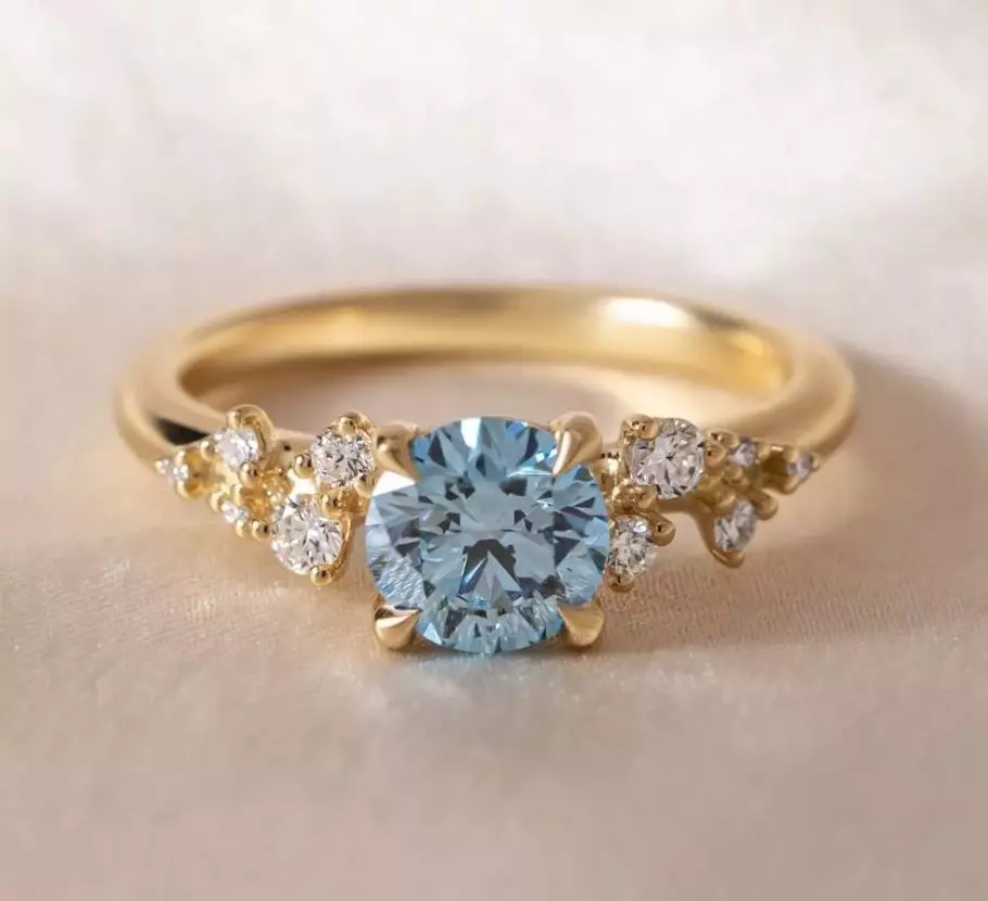 Diamond ring 01 3D print model_0