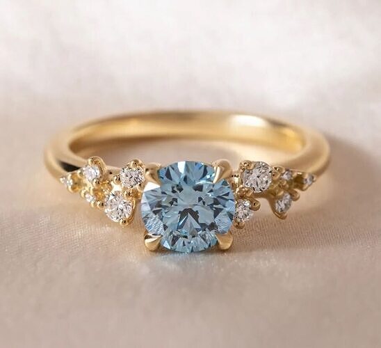 Diamond ring 01 3D print model