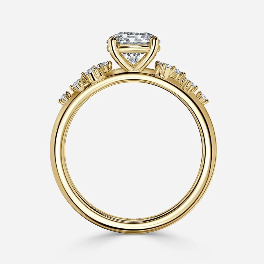 Diamond ring 01 3D print model_2