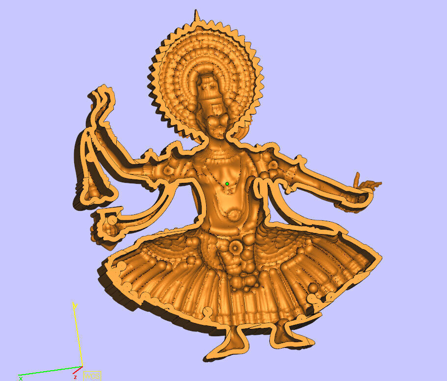 katakkali dancing model 3D print model_5