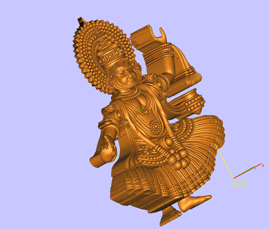 katakkali dancing model 3D print model_4