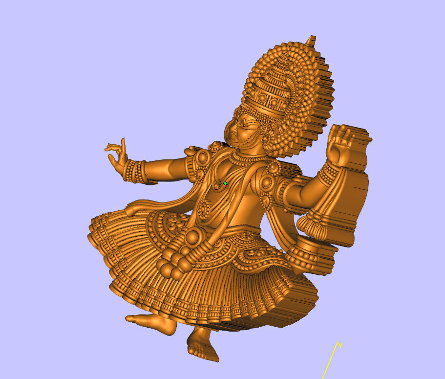 katakkali dancing model 3D print model_3