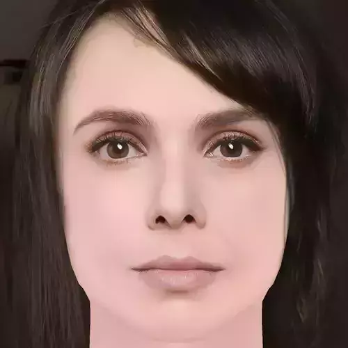 Debora Falabella Head - No Hair - Low poly head for game