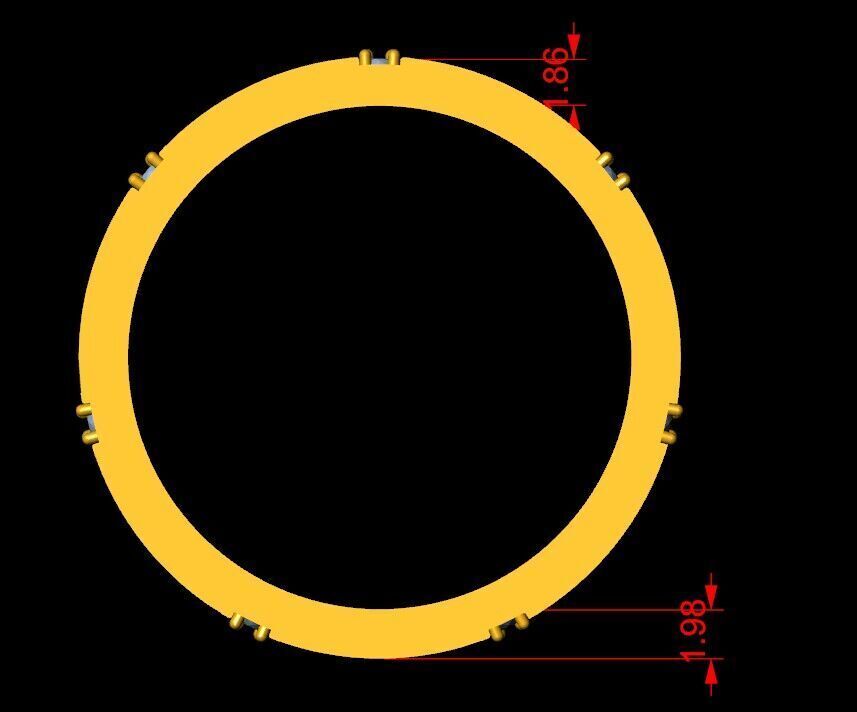 Band ring 3D print model_4