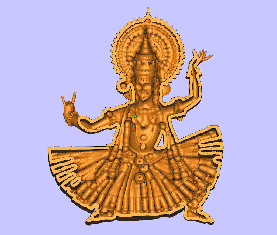 katakkali dance model 3D print model_4