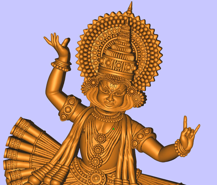 katakkali dance model 3D print model_6