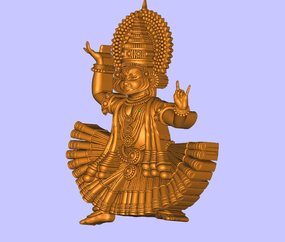 katakkali dance model 3D print model_2