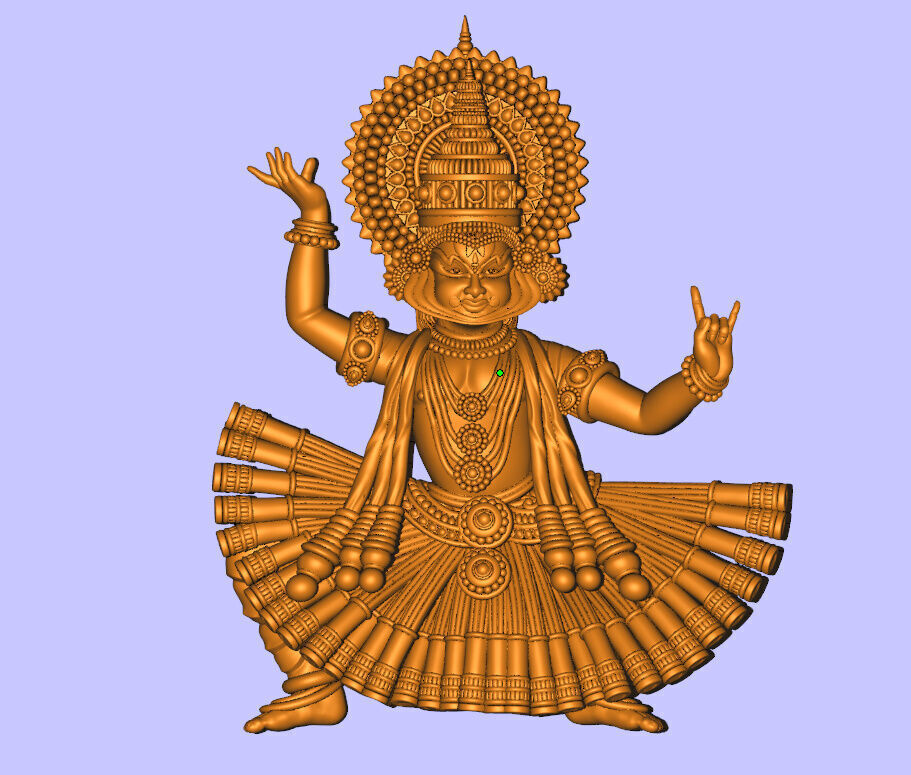 katakkali dance model 3D print model_1