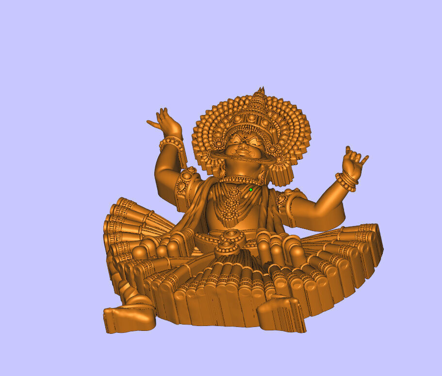 katakkali dance model 3D print model_5