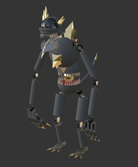 Corrupted robot 3D model_2
