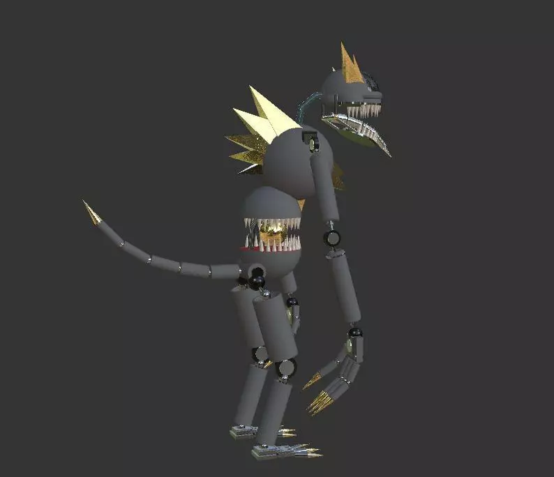 Corrupted robot 3D model_0