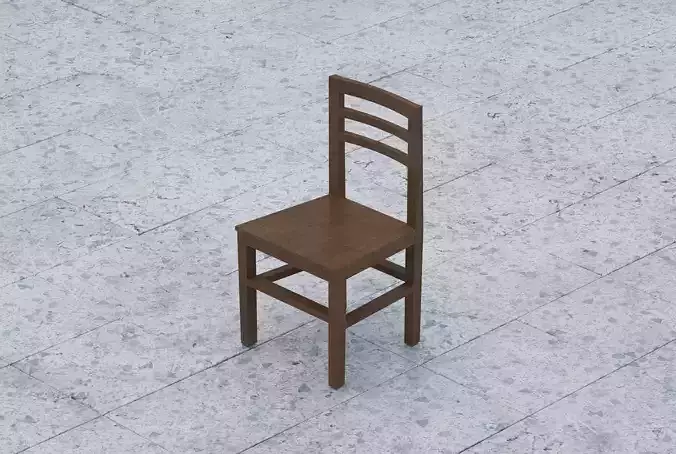 Simple Vintage Wooden Chair