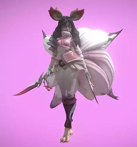 Vixie FOX Low-poly 3D model