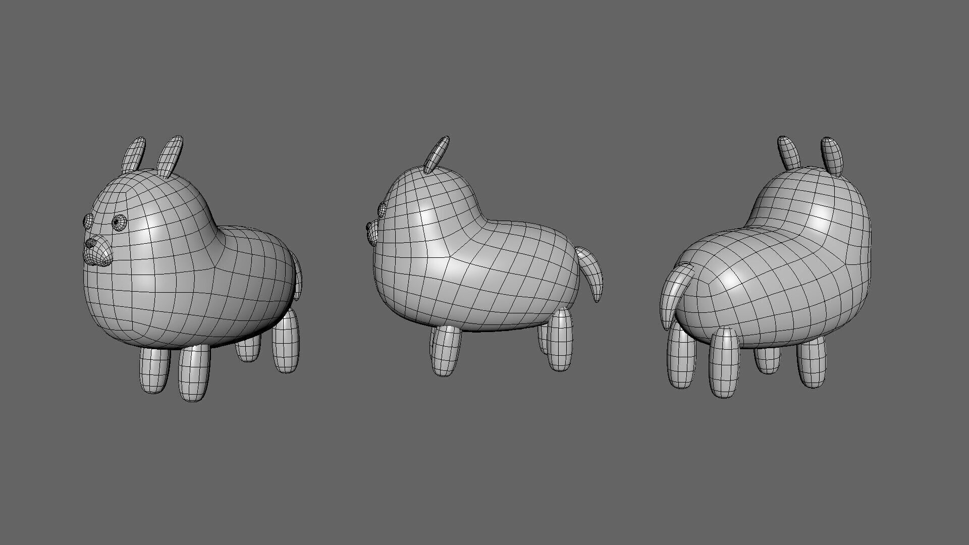 Low-Poly Alpaca Animated - Fun World Animal Low-poly 3D model_10