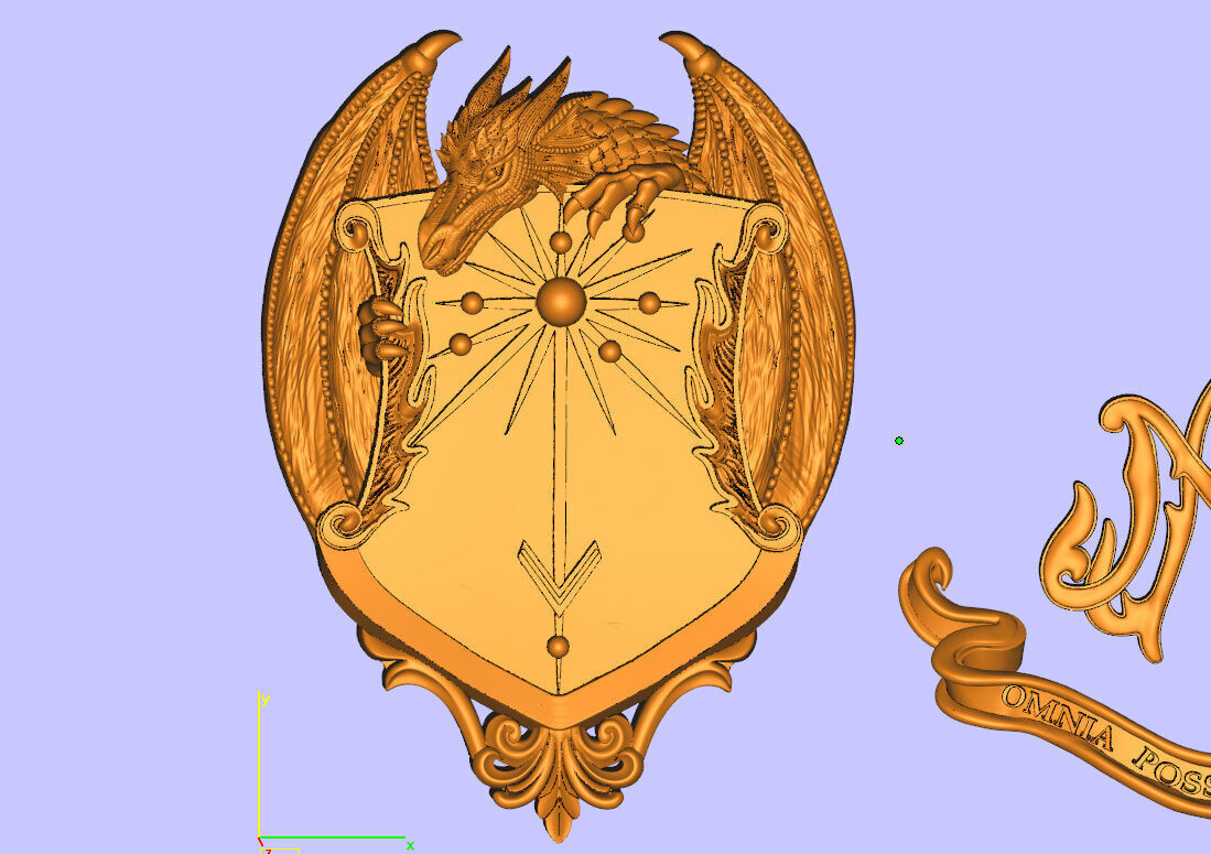 dragon pendent 3D print model_6