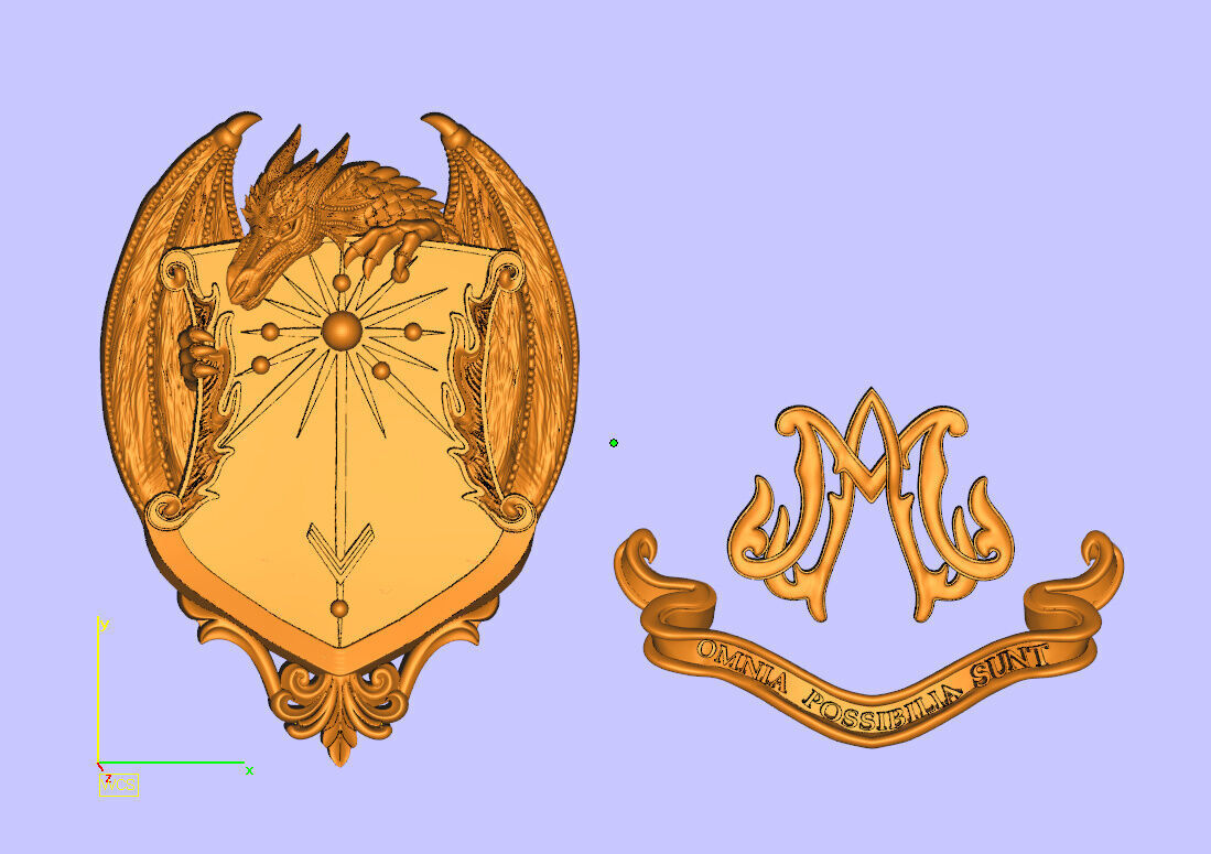 dragon pendent 3D print model_5