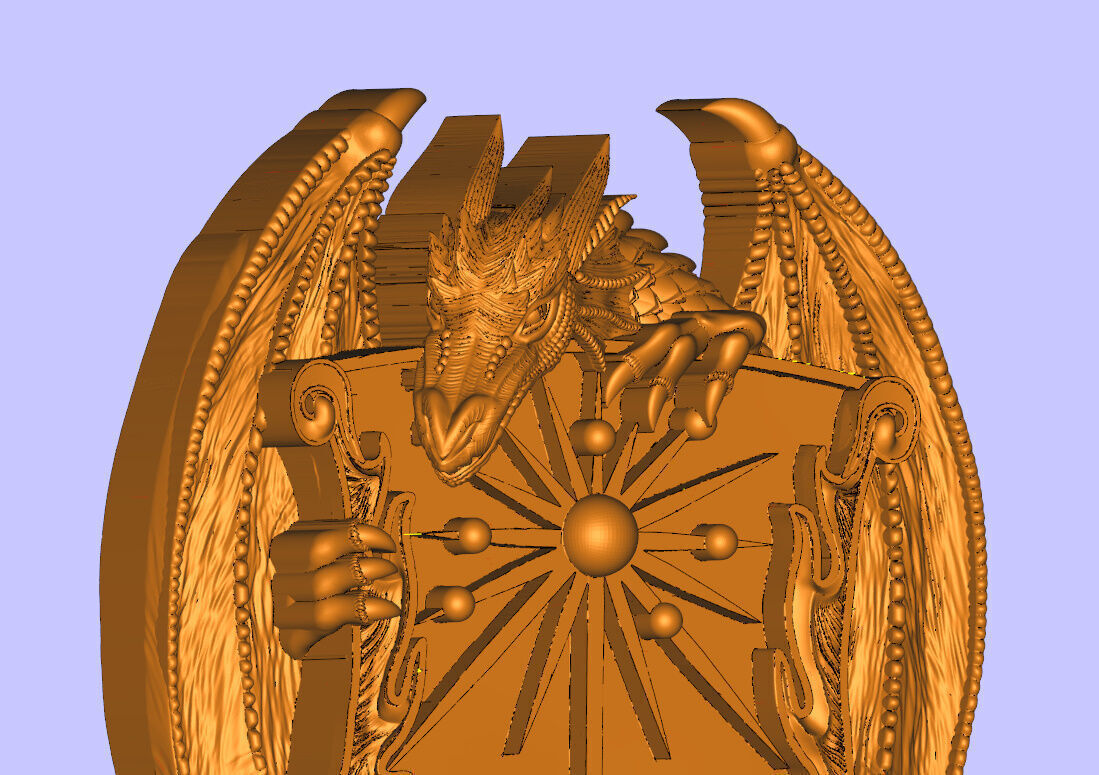 dragon pendent 3D print model_4