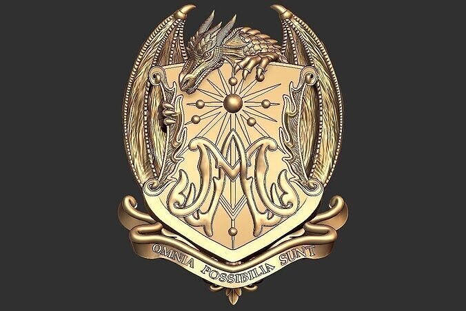 dragon pendent 3D print model