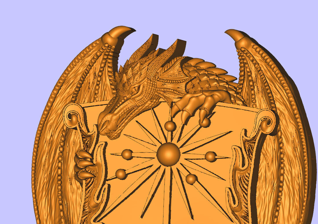 dragon pendent 3D print model_3