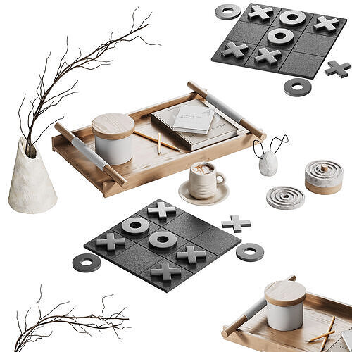 Decorative SET 01 3D model