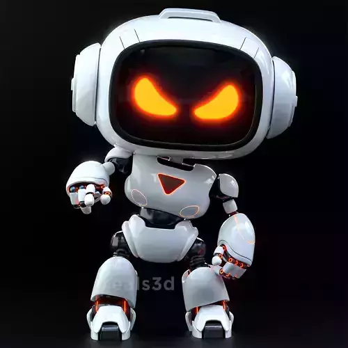 Cute Space Robot Rigged H-62