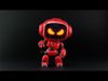 Cute Space Robot Rigged H-62 3D model_1