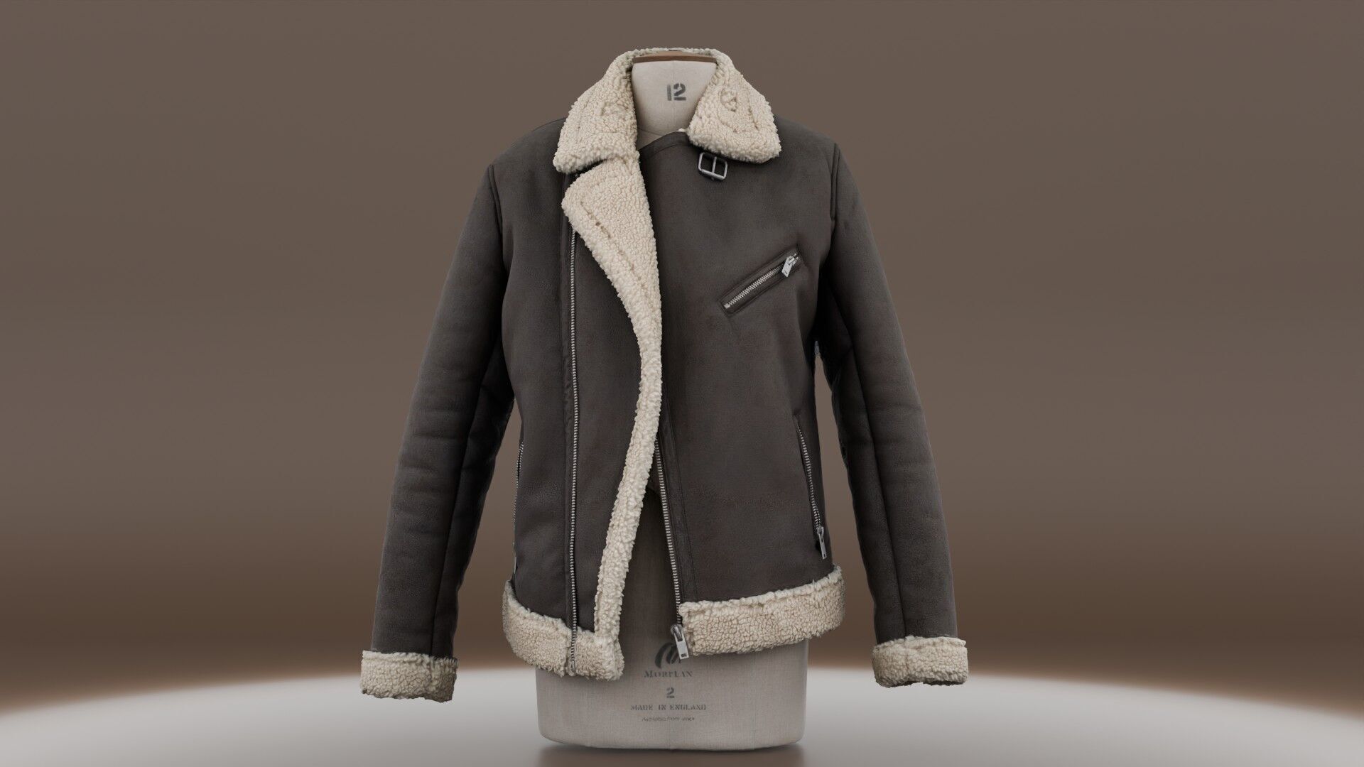Brown Jacket Scan 3D model_3