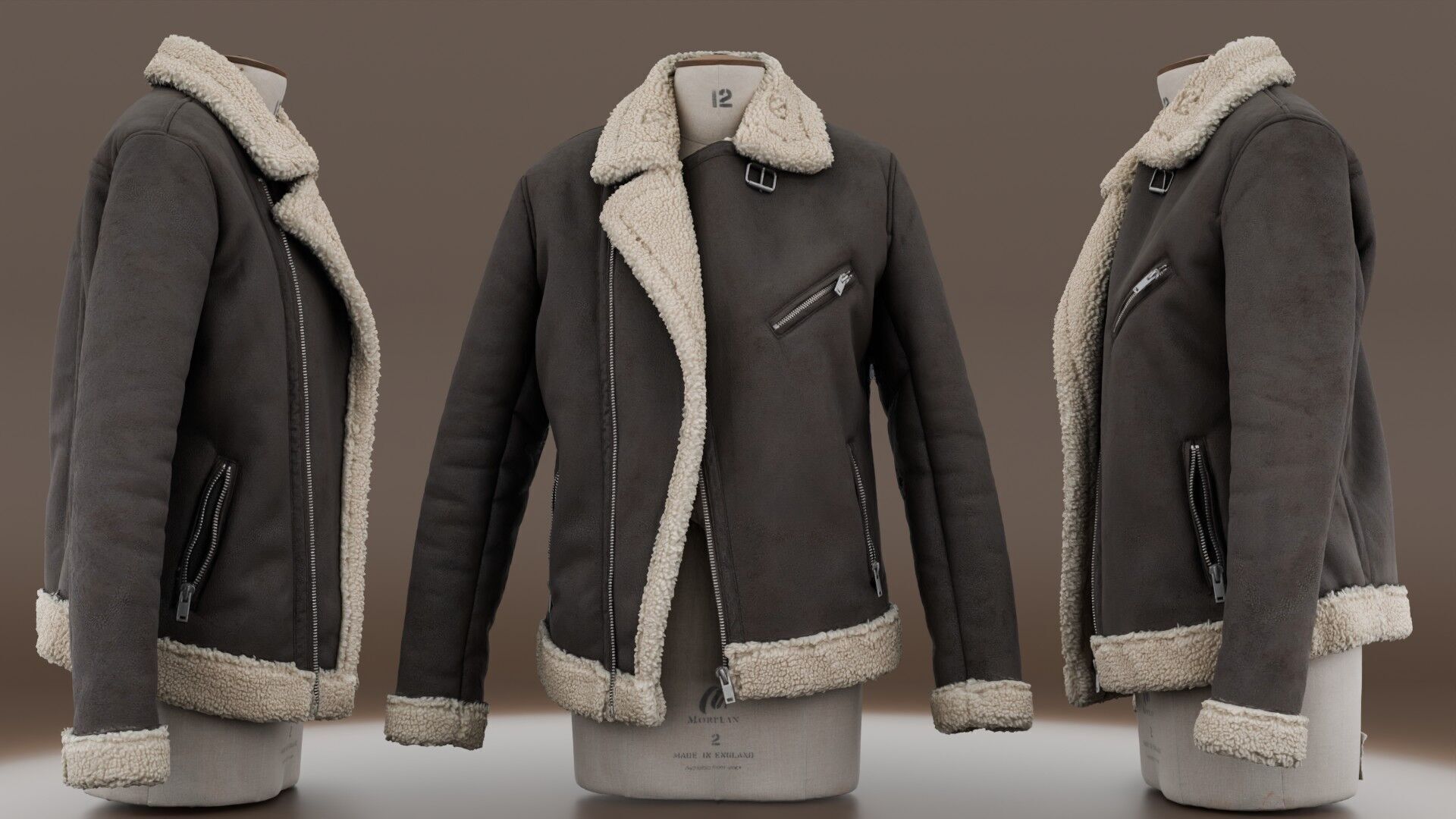 Brown Jacket Scan 3D model_1