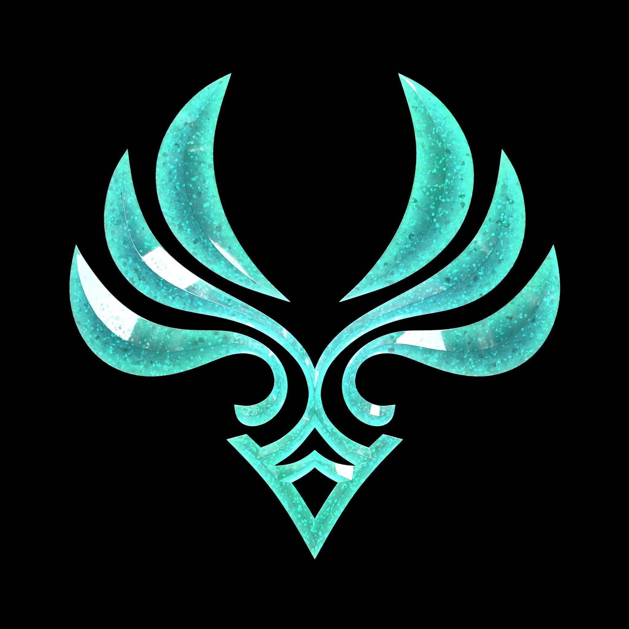 genshin impact element emblems 3D print model_2