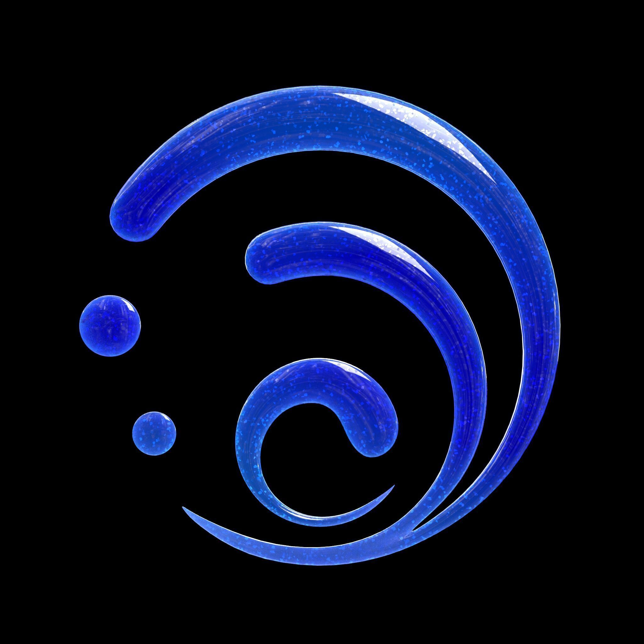 genshin impact element emblems 3D print model_11