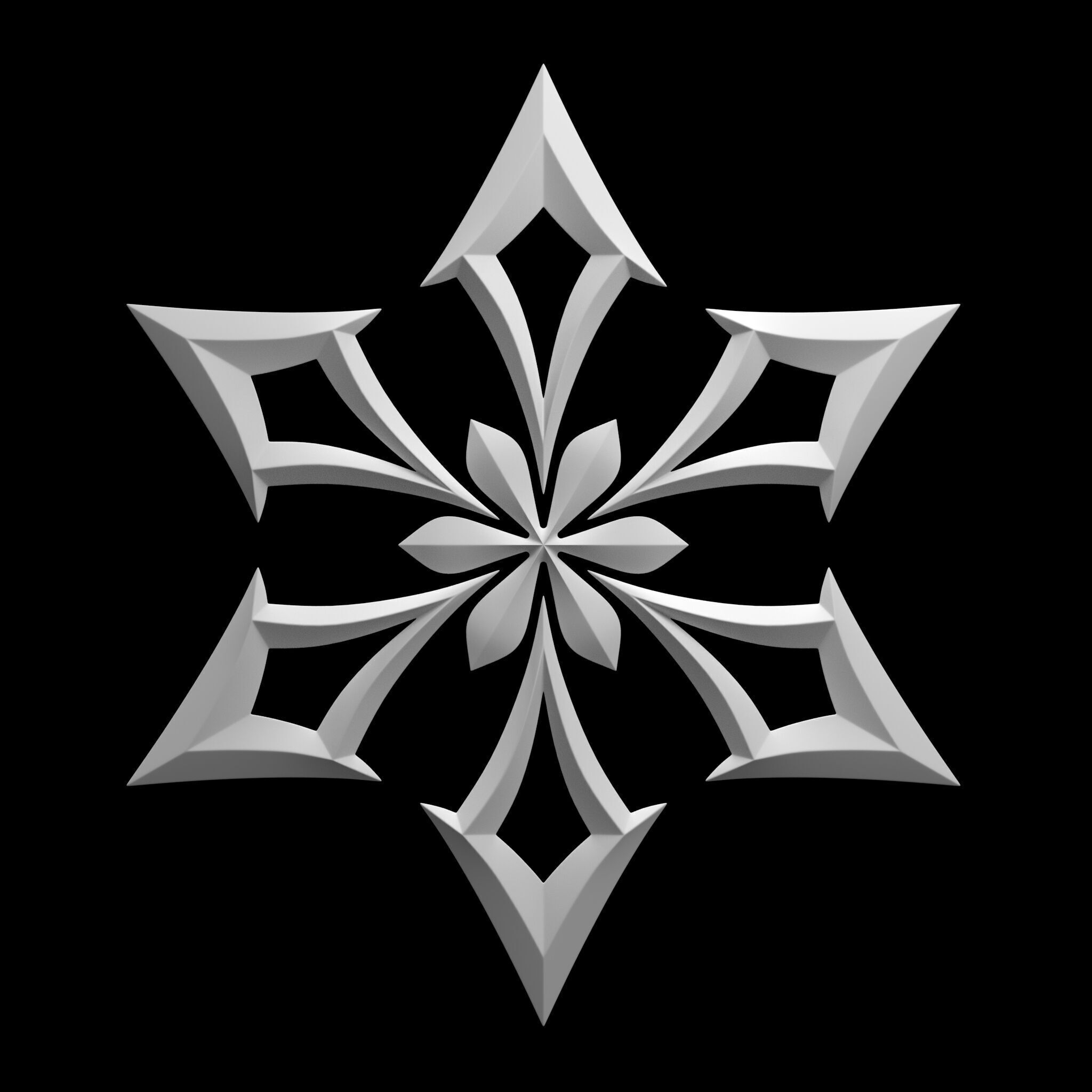 genshin impact element emblems 3D print model_4