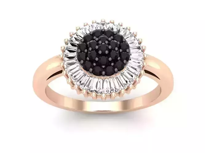 AV 604 Diamond Ladies Cluster Flower Ring