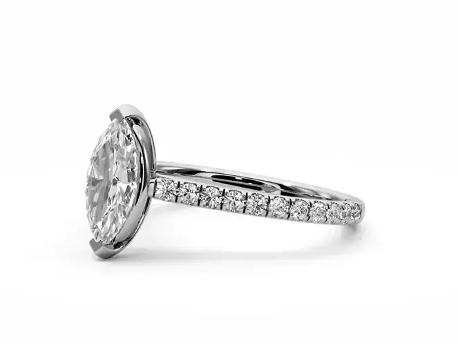 Engagement ring marquise diamond