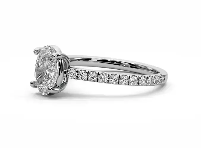 Engagement ring Oval diamond
