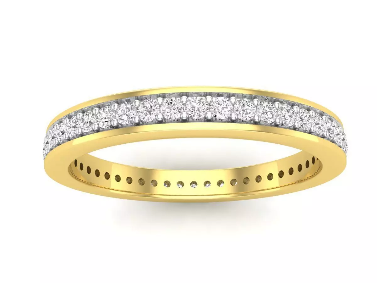 AV 608 Ladies Eternity Anniversary Stackable Ring Wedding Band 3D print model