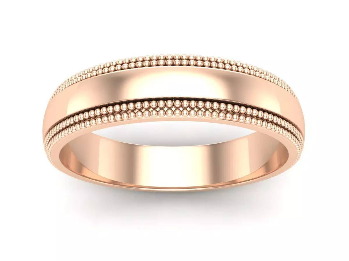 AV 609 Wedding Band Traditional Fit 3D print model