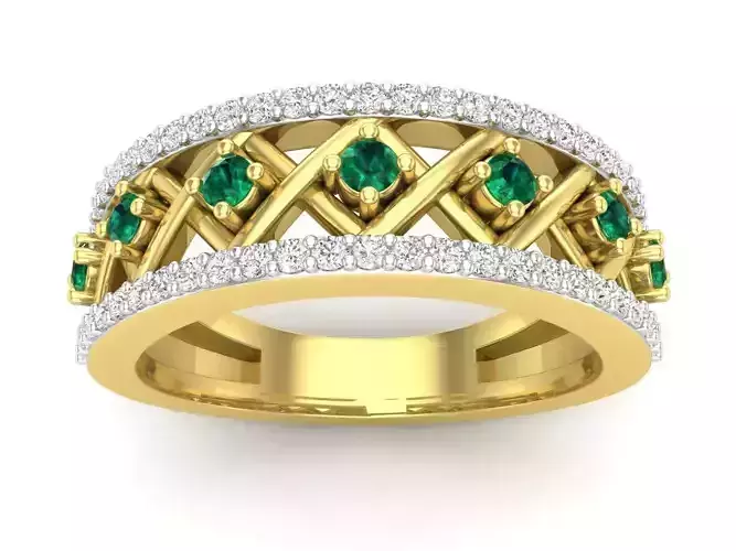 AV 621 Diamond Anniversary Ring Fashion Wedding Band