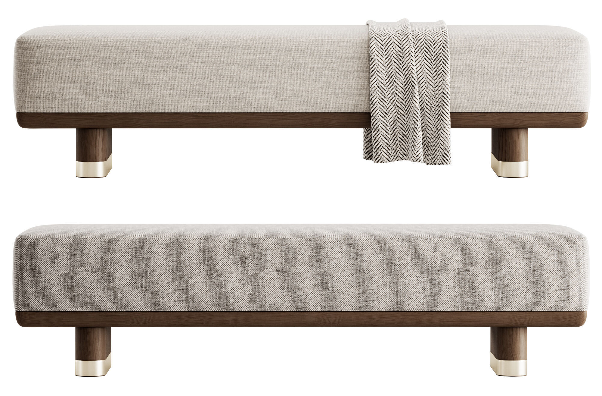 Geisha Bench By Bellavista 3D model_7